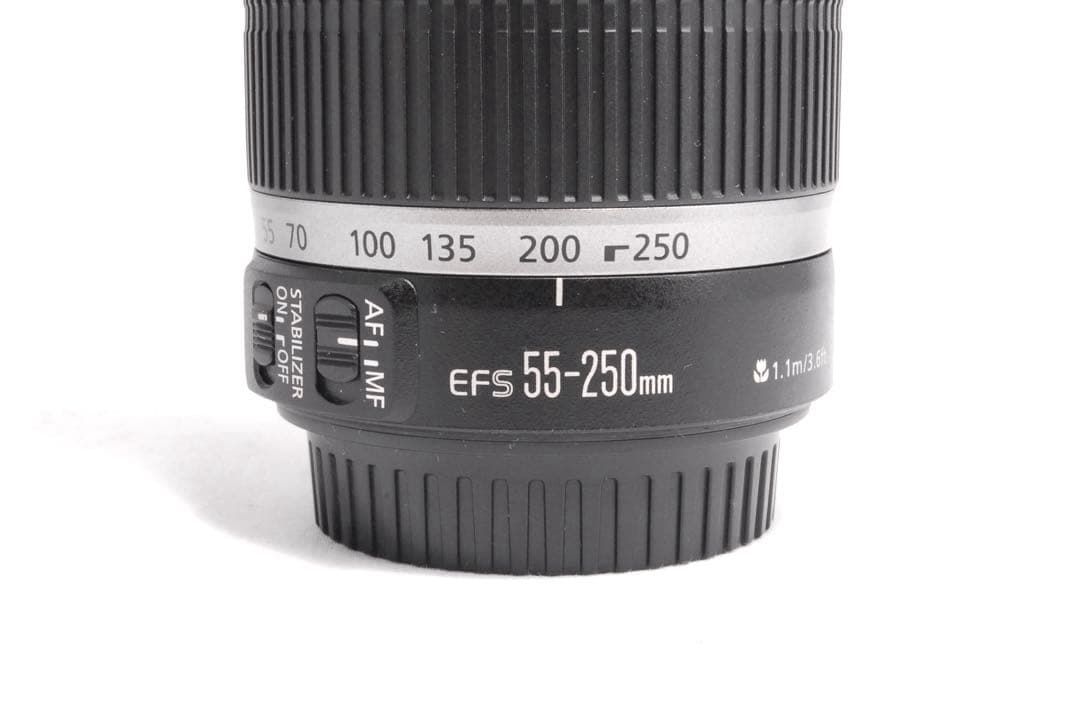 美品✨Canon EF-S 55-250mm IS 望遠レンズ✨手ぶれ補正機能付