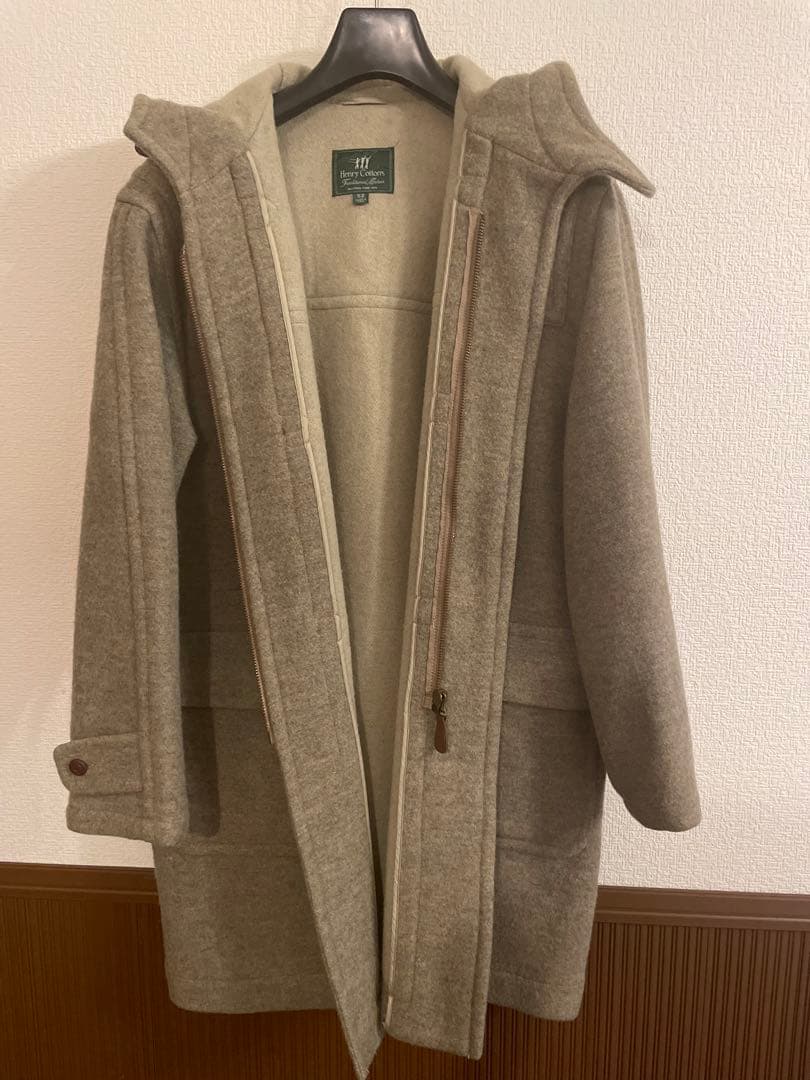 ウール ダッフルコート フード付き