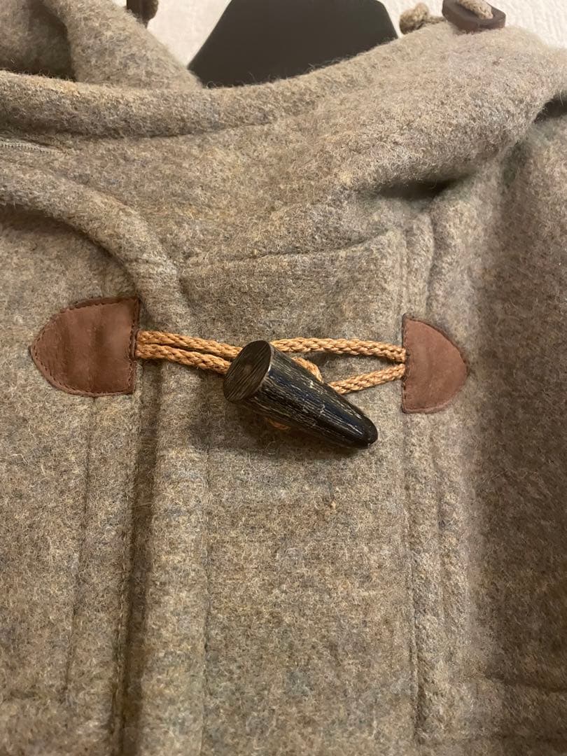 ウール ダッフルコート フード付き