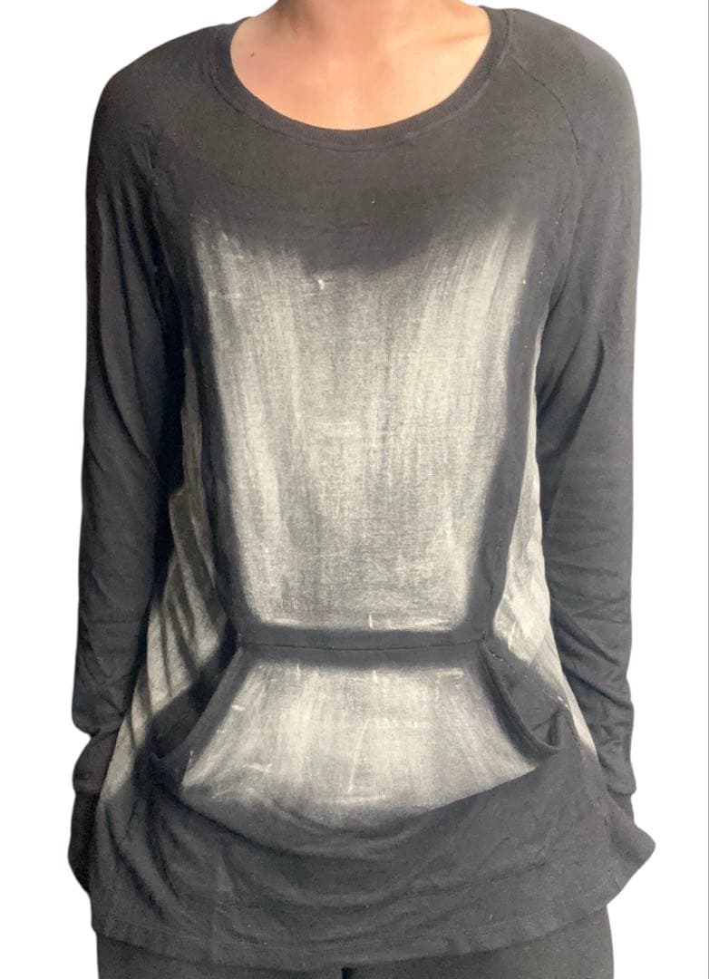 トップス \"kmrii\"white faded long cutsew