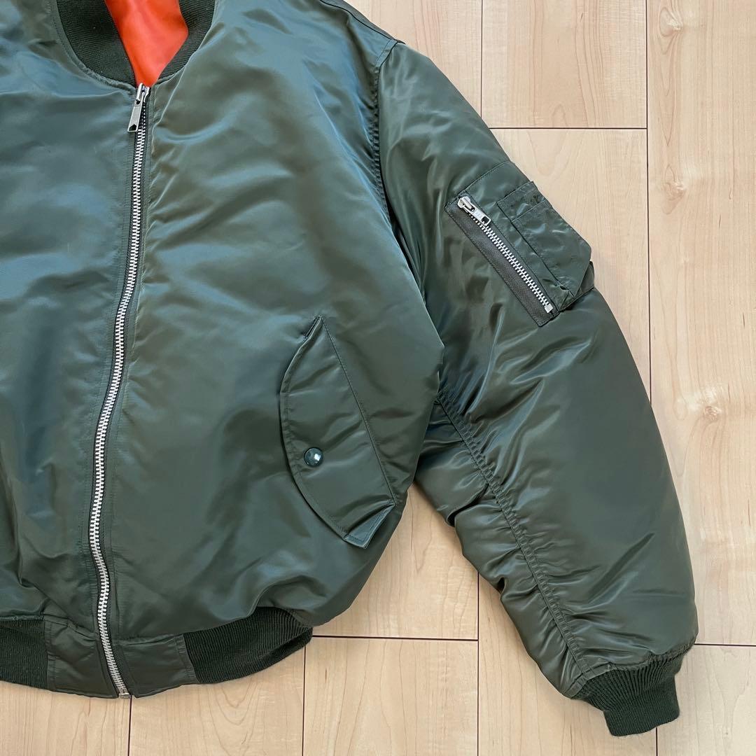 old uniqlo ma1 カーキ L