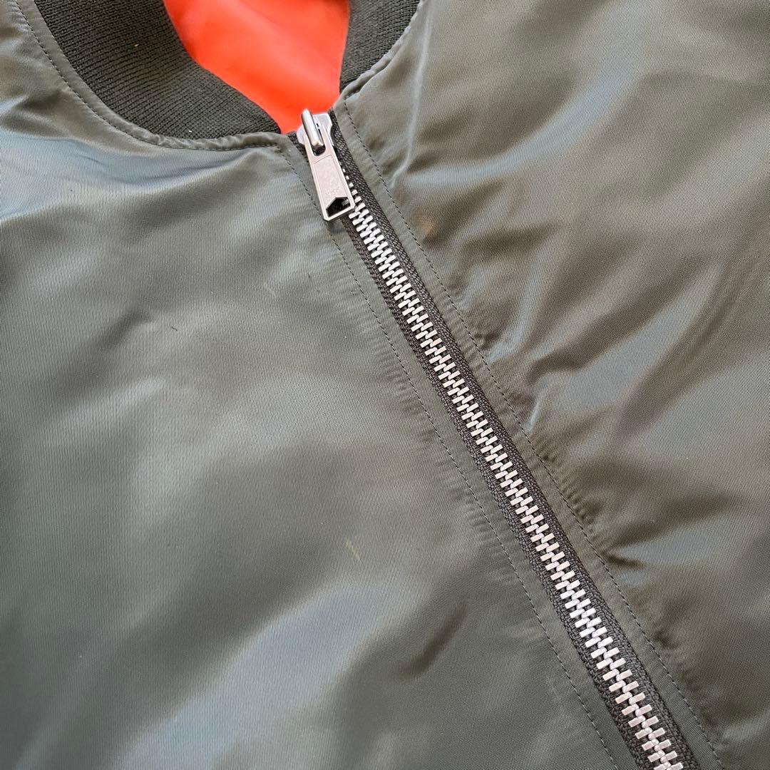 old uniqlo ma1 カーキ L