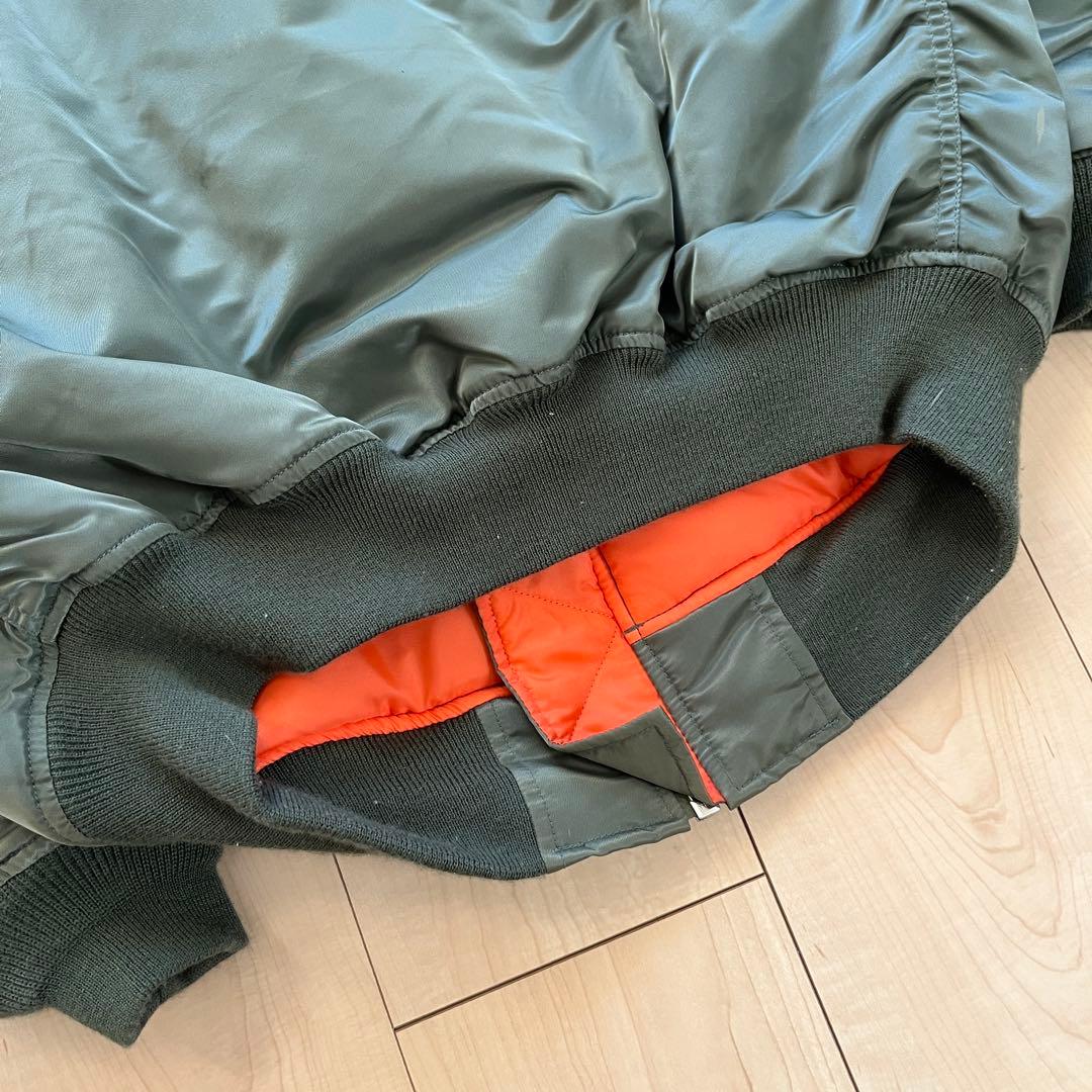 old uniqlo ma1 カーキ L