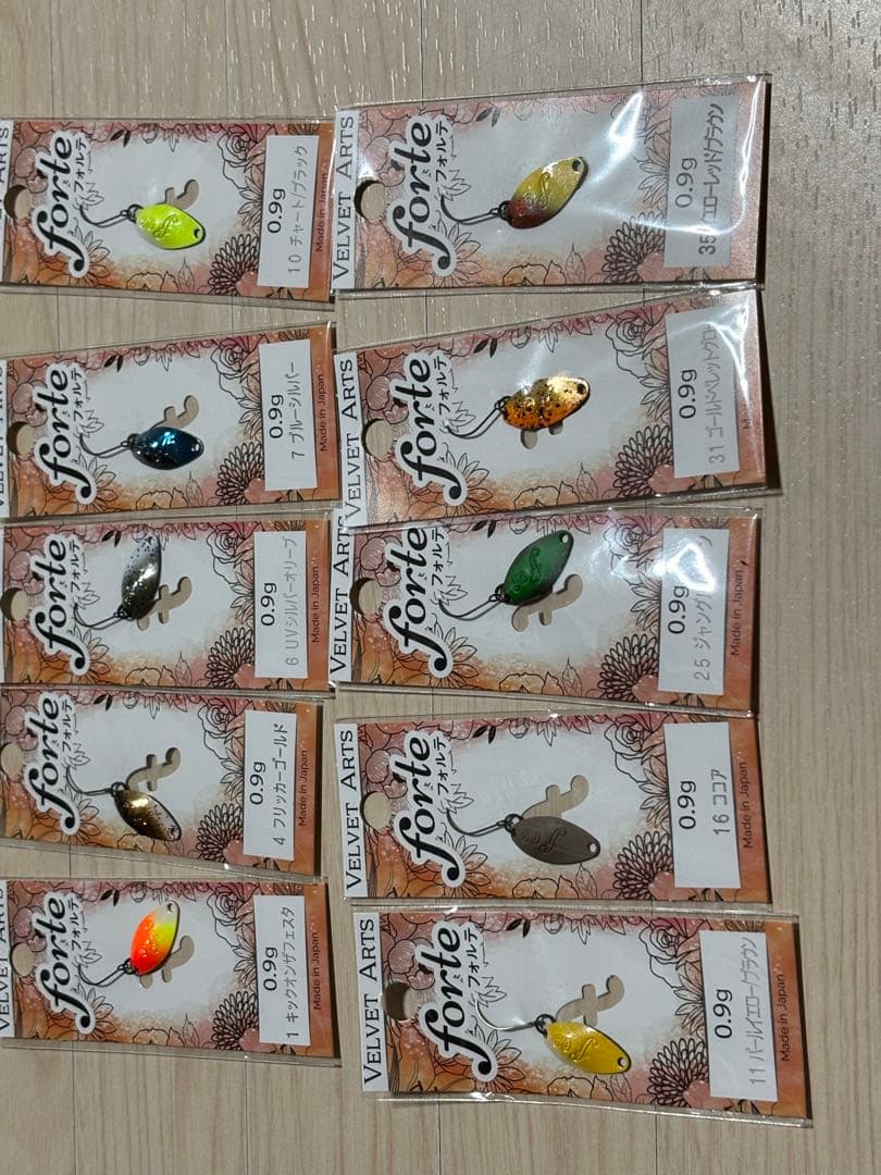 VELVETARTS フォルテ　0.9g 10色セット