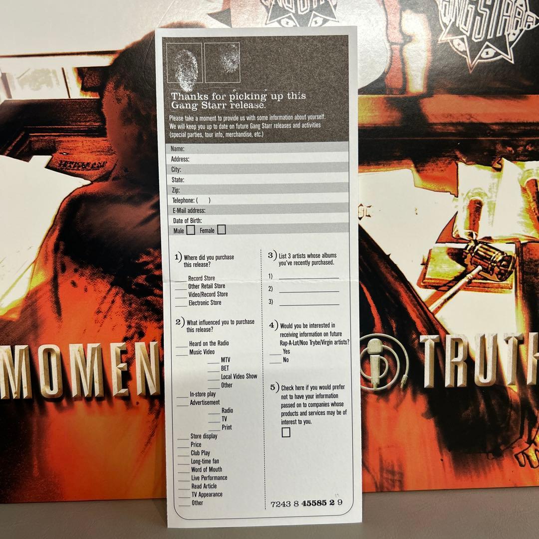 gang starr / moment of truth【usオリジナル】