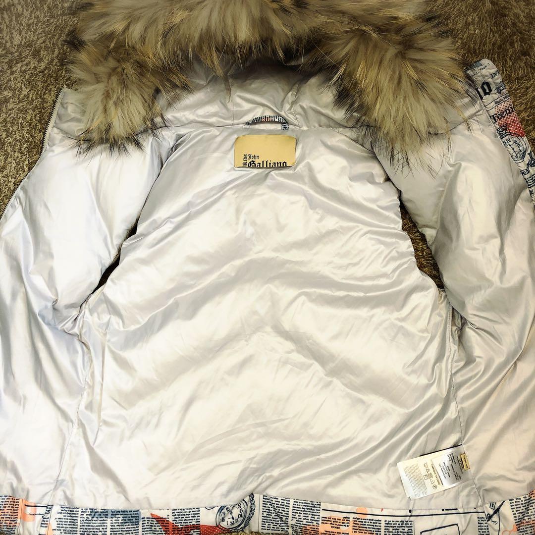 John Galliano ジョンガリアーノ　ダウン　ベスト　ファー　y2k