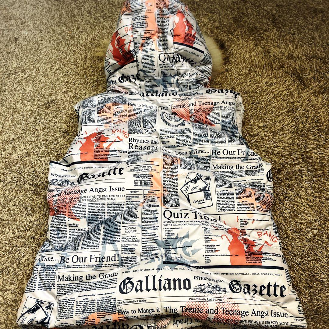 John Galliano ジョンガリアーノ　ダウン　ベスト　ファー　y2k