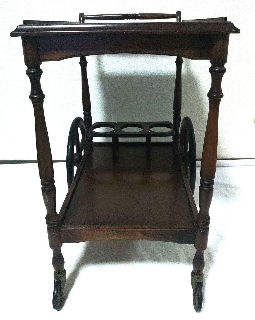 アンティークワゴン 木製 トロリー キッチンワゴン