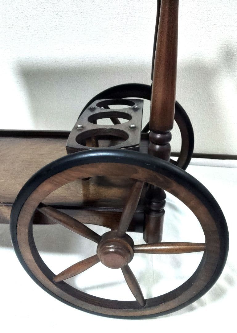 アンティークワゴン 木製 トロリー キッチンワゴン