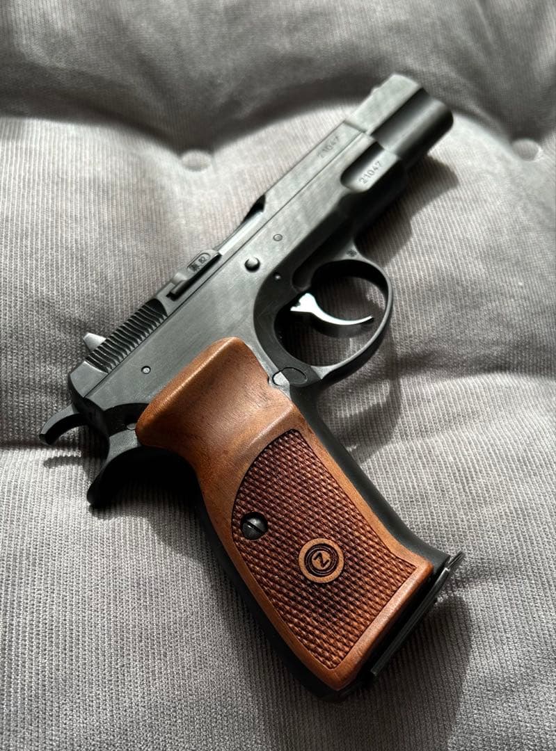 【KSC】Cz75 2nd HW system7 ＋木製グリップ【汚しver】