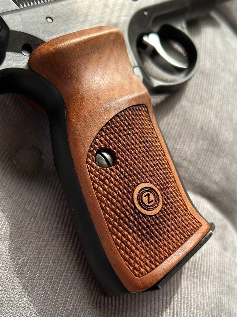 【KSC】Cz75 2nd HW system7 ＋木製グリップ【汚しver】