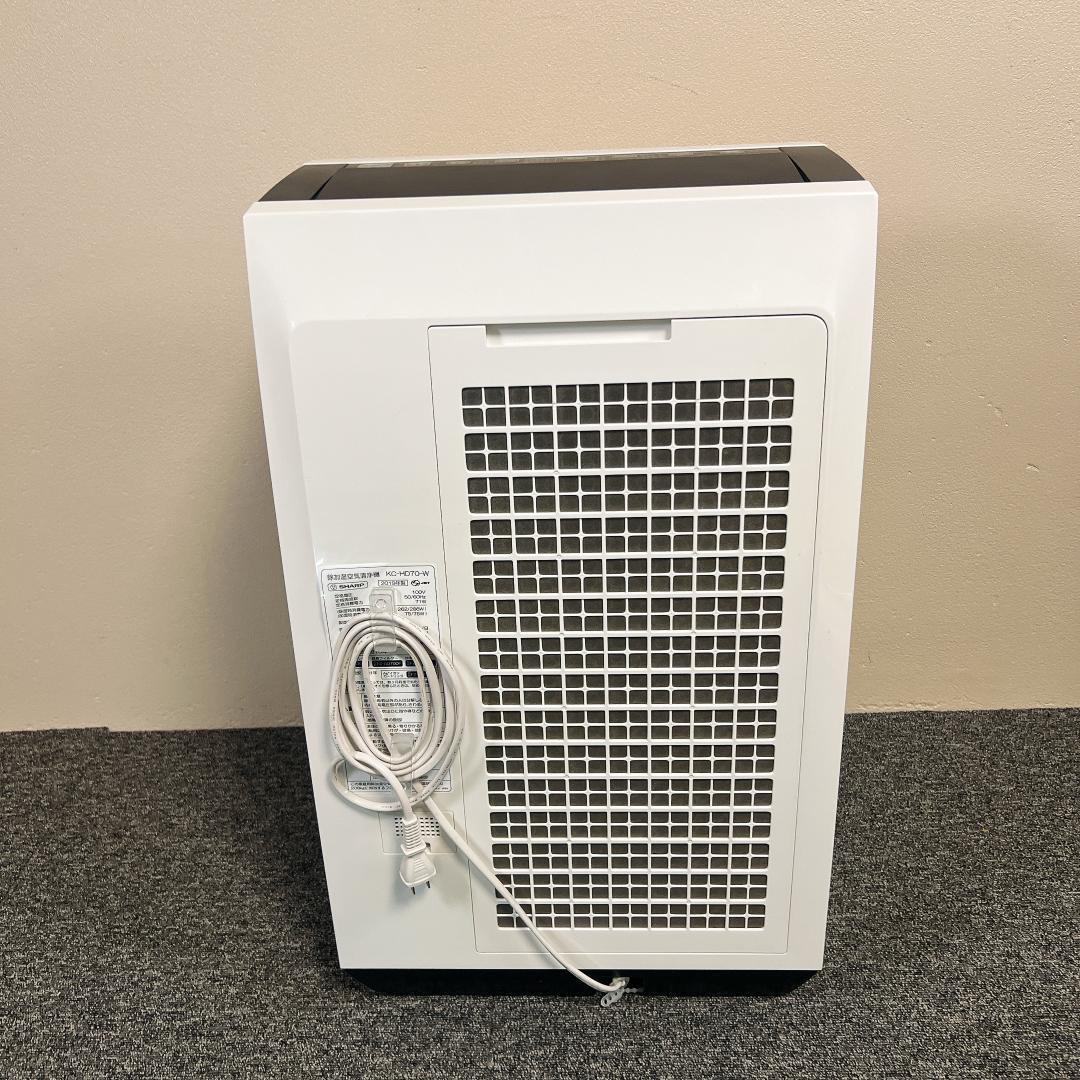 【美品】SHARP KC-HD70-W 除湿・加湿・空気清浄機　19年製