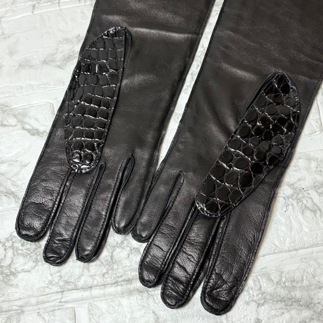 グッチ　GUCCI クロコダイル　手袋　トムフォード期　アームカバー