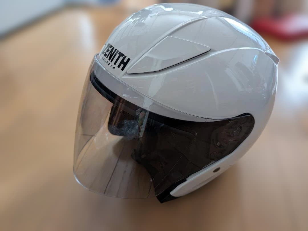 【綺麗】ZENITH YJ-21 ジェットヘルメット XL パールホワイト