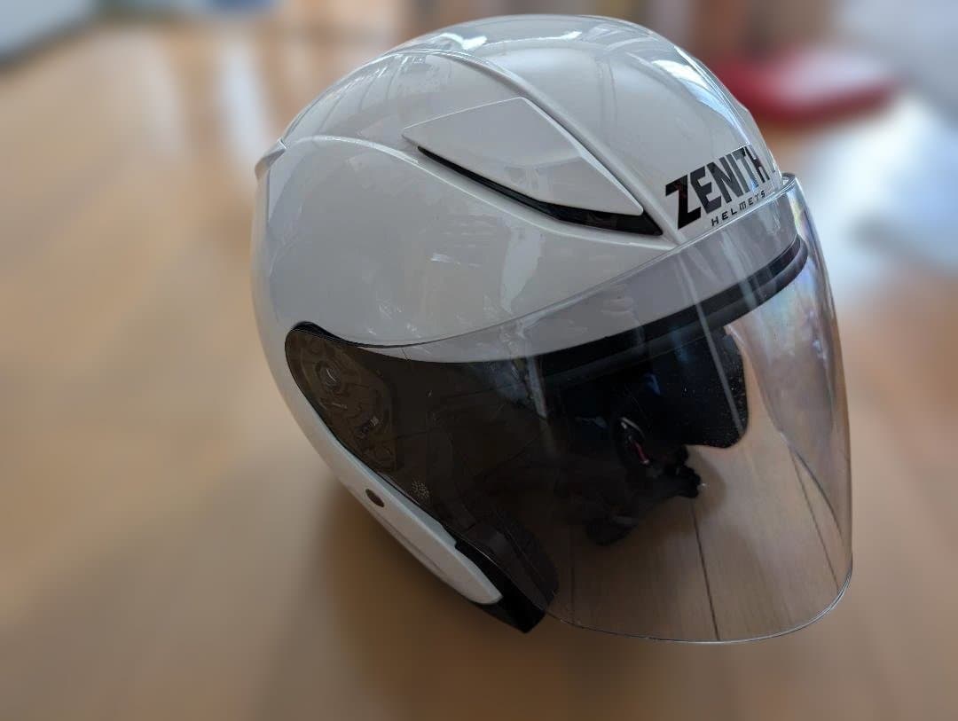 【綺麗】ZENITH YJ-21 ジェットヘルメット XL パールホワイト