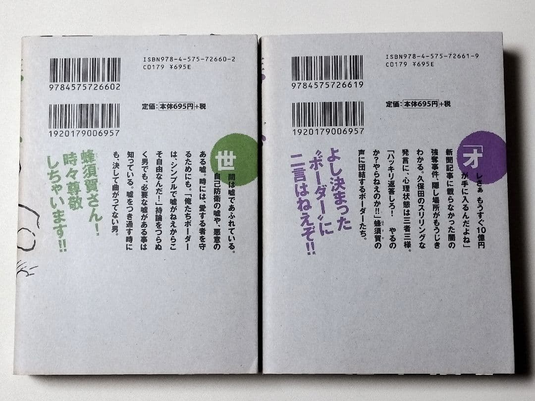 【漫画】 迷走王ボーダー 文庫版 全8巻完結セット　たなか亜希夫 / 著