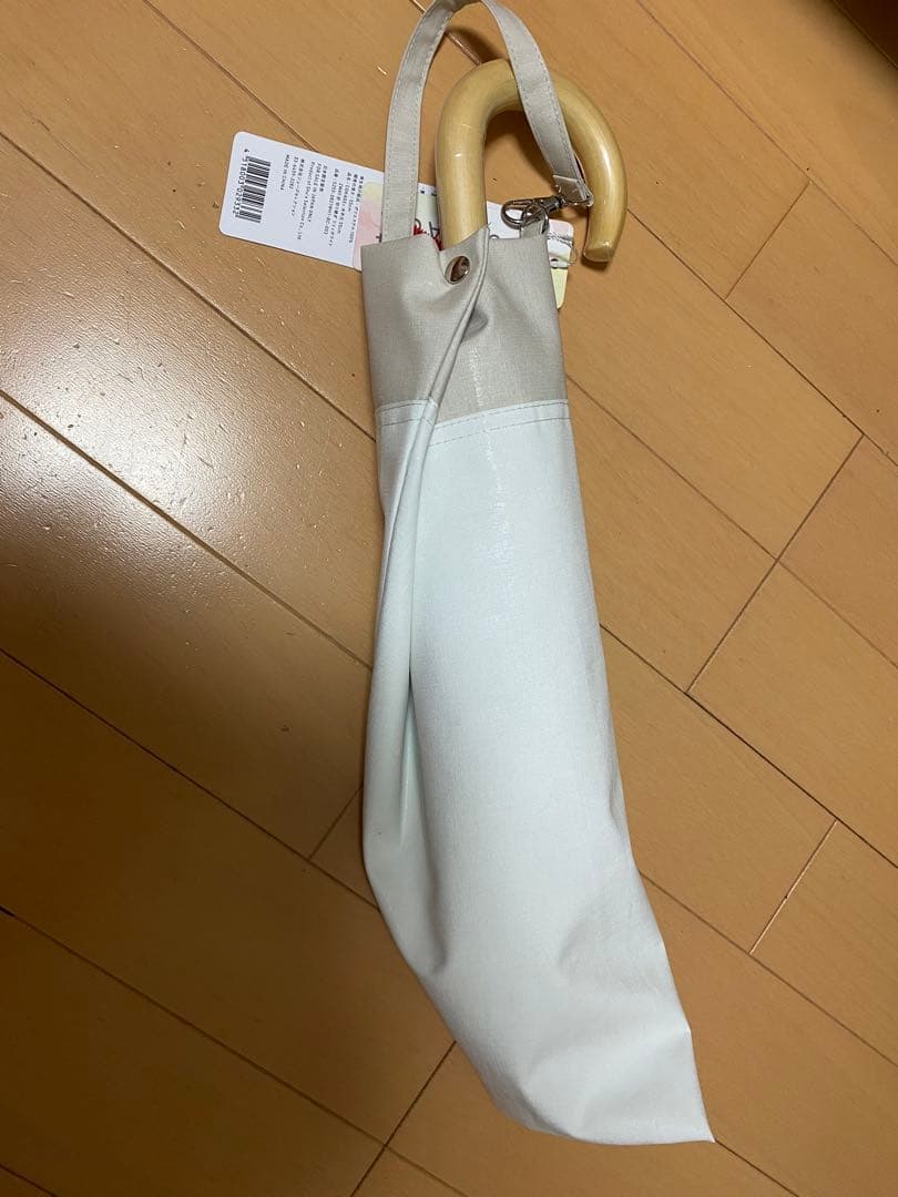 【2段折りたたみ傘】COKAGE+リリィホワイトラテベージュウォーターフロント