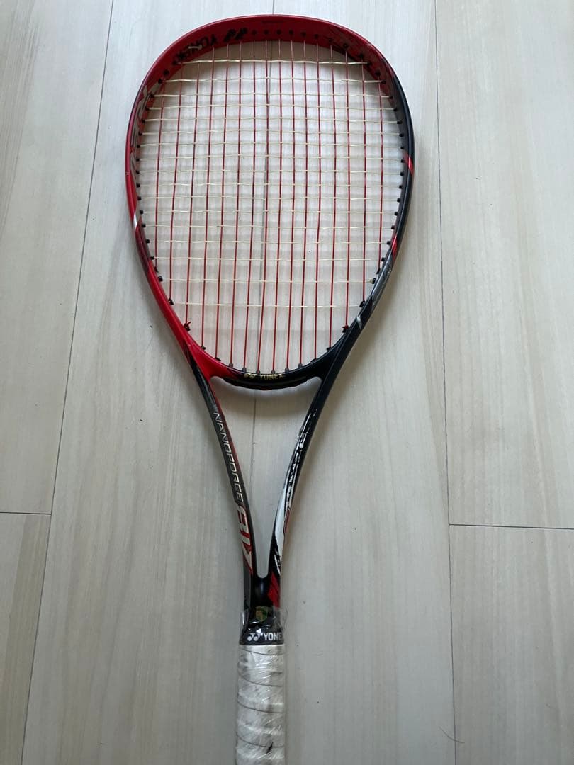 YONEX ナノフォース8Vレブ フレイムレッド UL1 良品 廃盤カラー