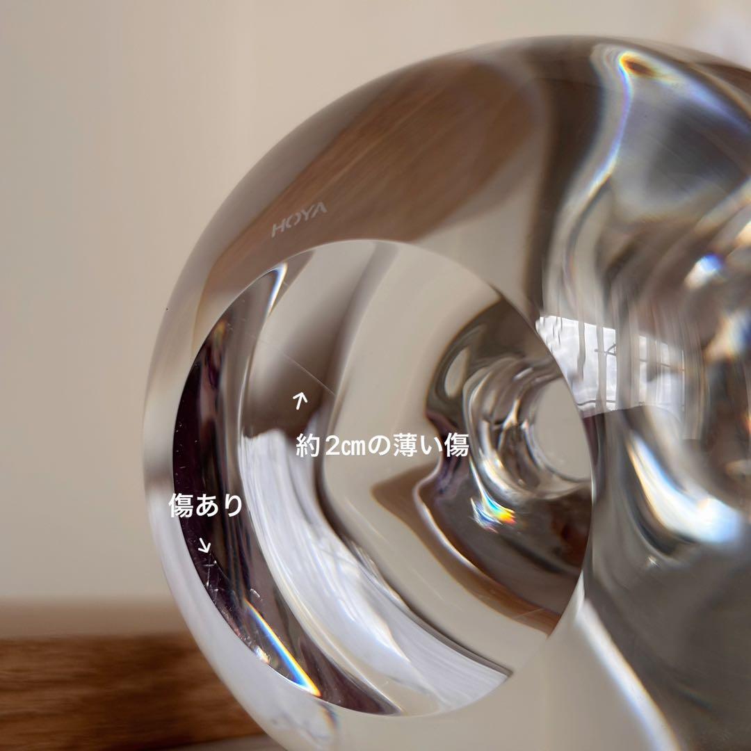 HOYA MUSEUM CRYSTAL りんご クリスタルガラス オブジェ