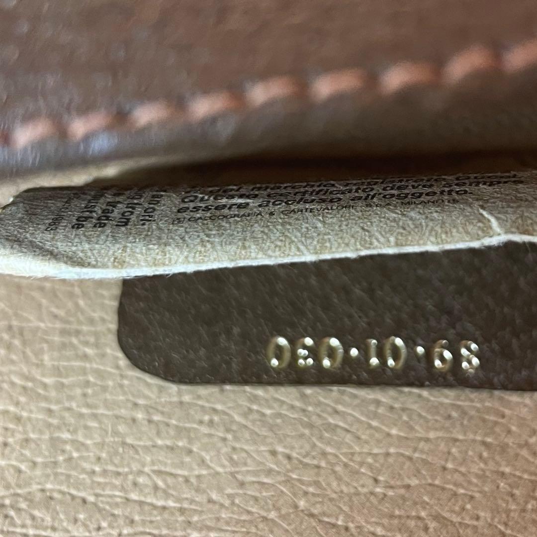 【レア】GUCCI クラッチバッグ シェリーライン GG柄 PVC レザー 茶