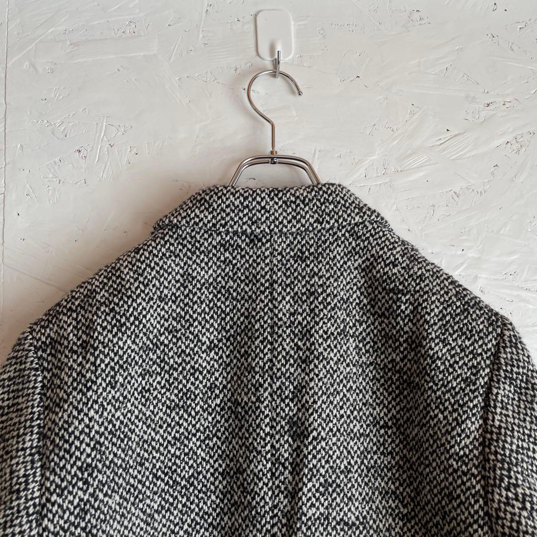 2024AW 日本製【L'ESSAGE】ヘリンボーンジャケットコート　F