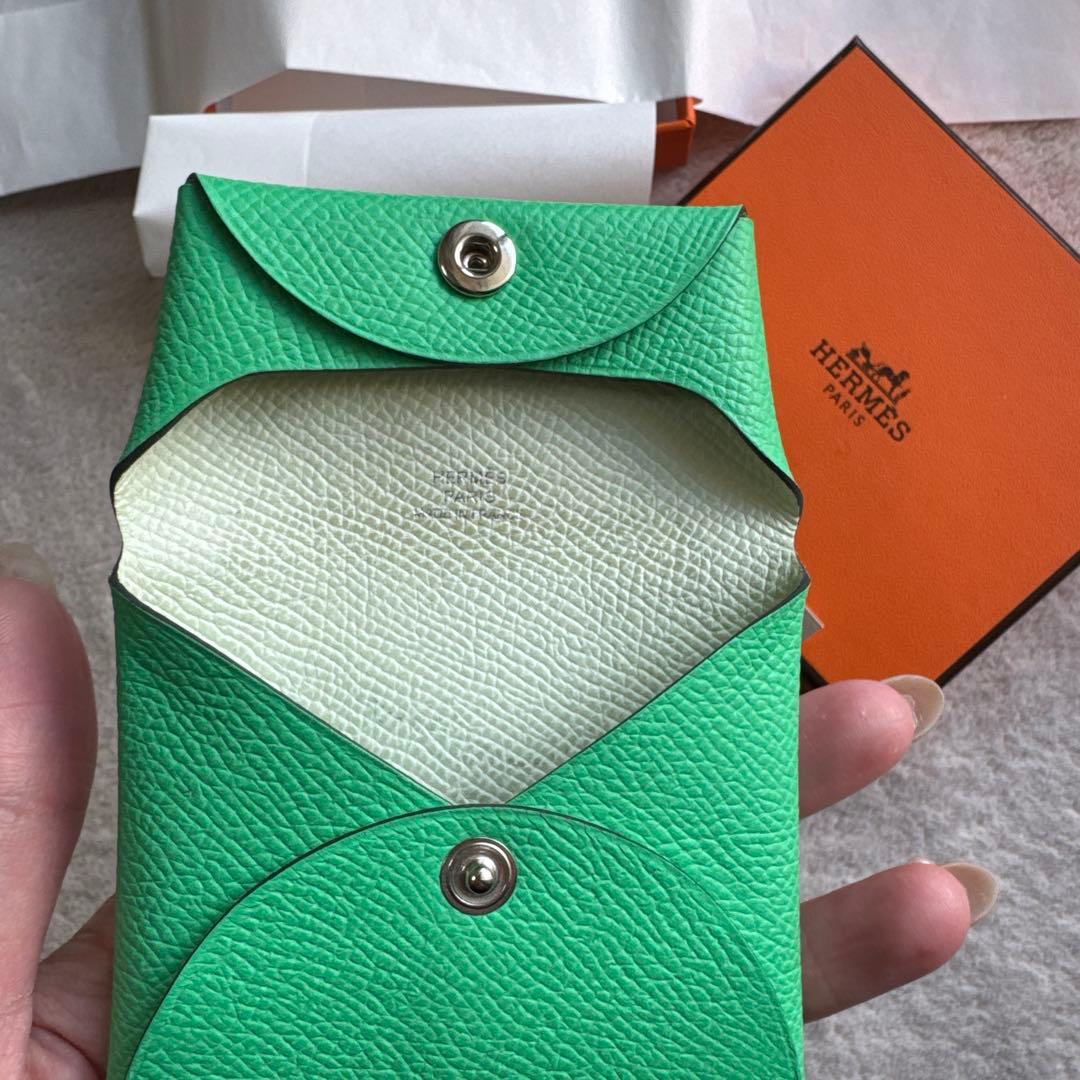 最終価格にしました！ HERMES ケース　バスティア緑