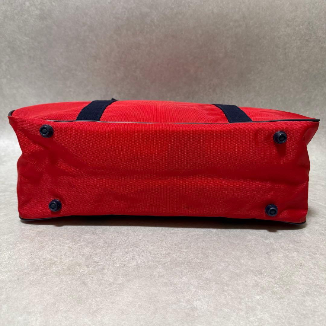 【old adidas】y2k 80sスクールバッグ ボストン　デサント期　赤紺