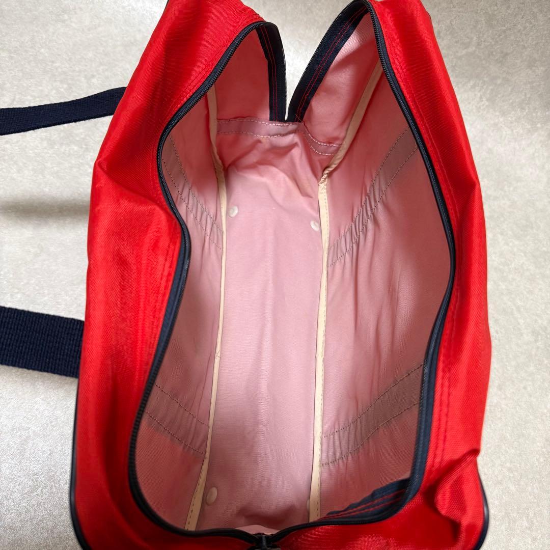 【old adidas】y2k 80sスクールバッグ ボストン　デサント期　赤紺