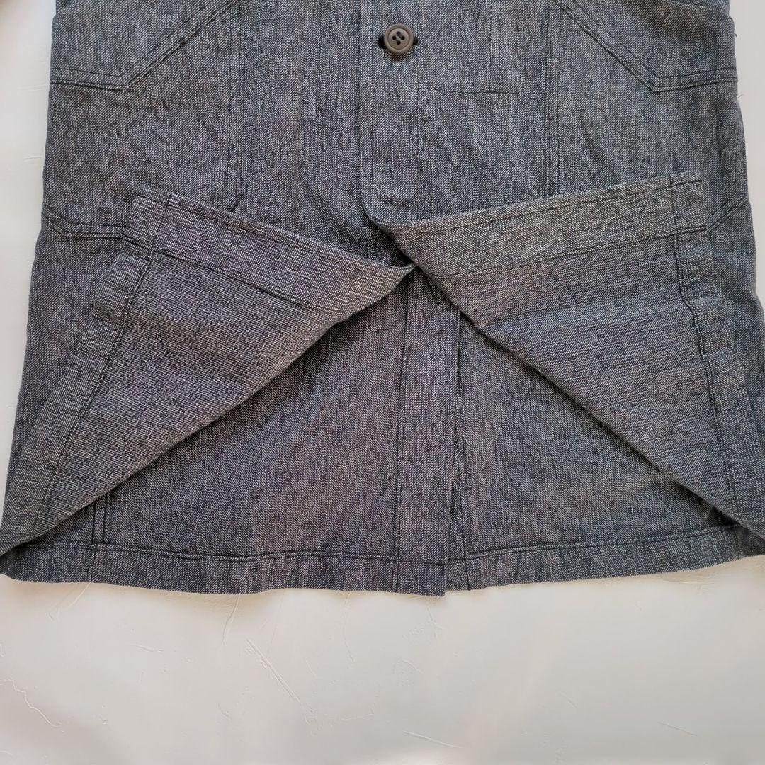 トリココムデギャルソン 綿麻ジャケット ベルト スプリングコート コットンリネン