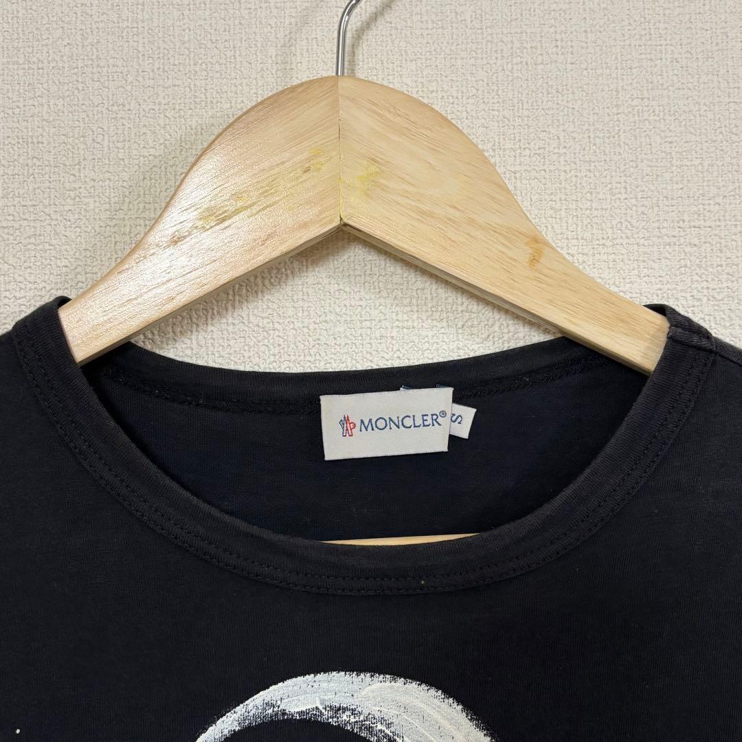 モンクレール ペイント ペンキ ワッペン付 Tシャツ MONCLER メンズ S