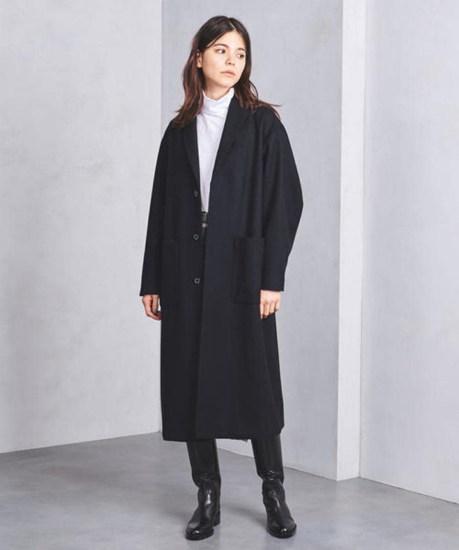 HYKE ウールショップコート