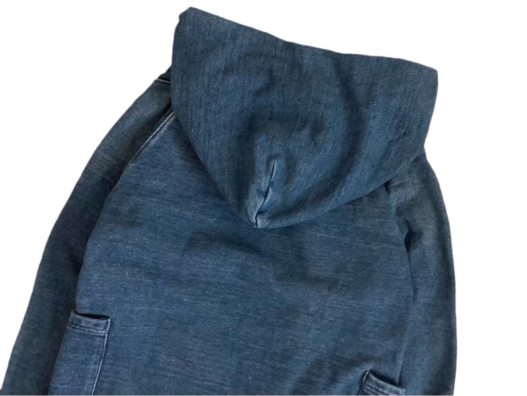 KAPITAL IDG ヴィンテージ加工 フード スウェット フリンジ パーカー