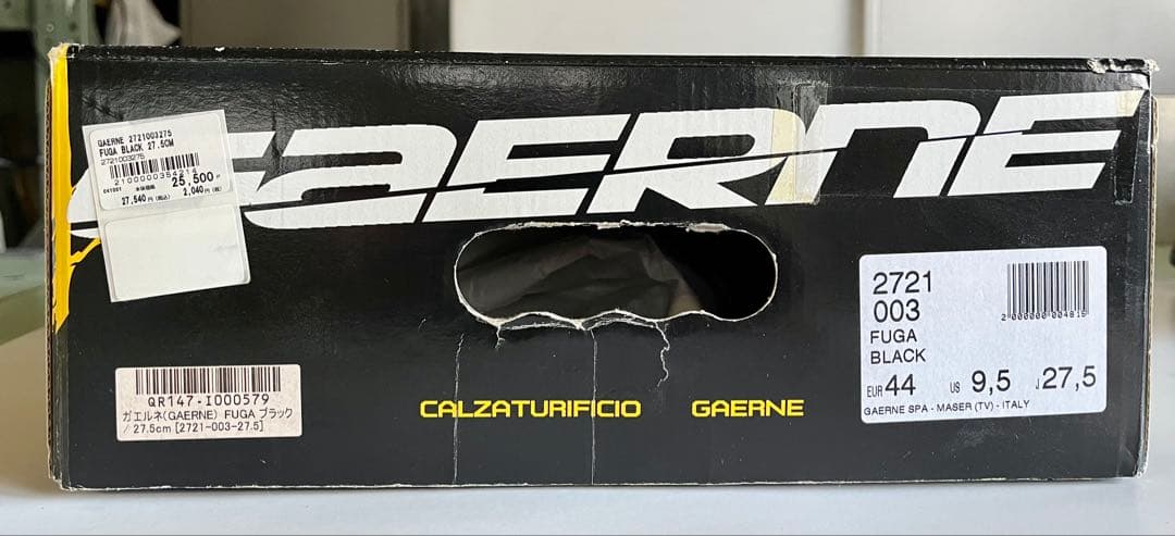 バイクウェア・装備 GAERNE FUGA BLACK27.5cm