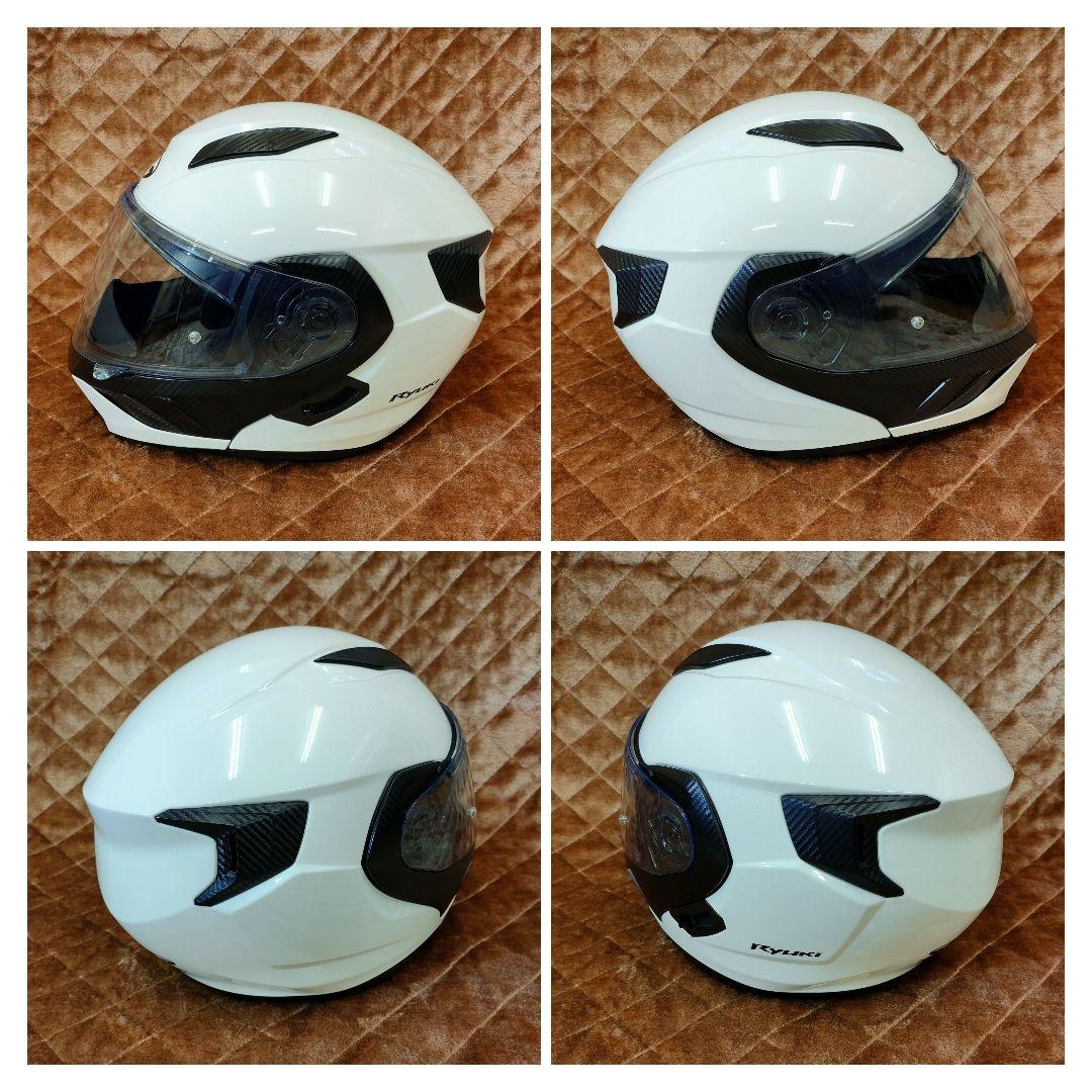 【美品】 OGK KABUTO ☆ RYUKI ☆システムヘルメット☆M☆白☆