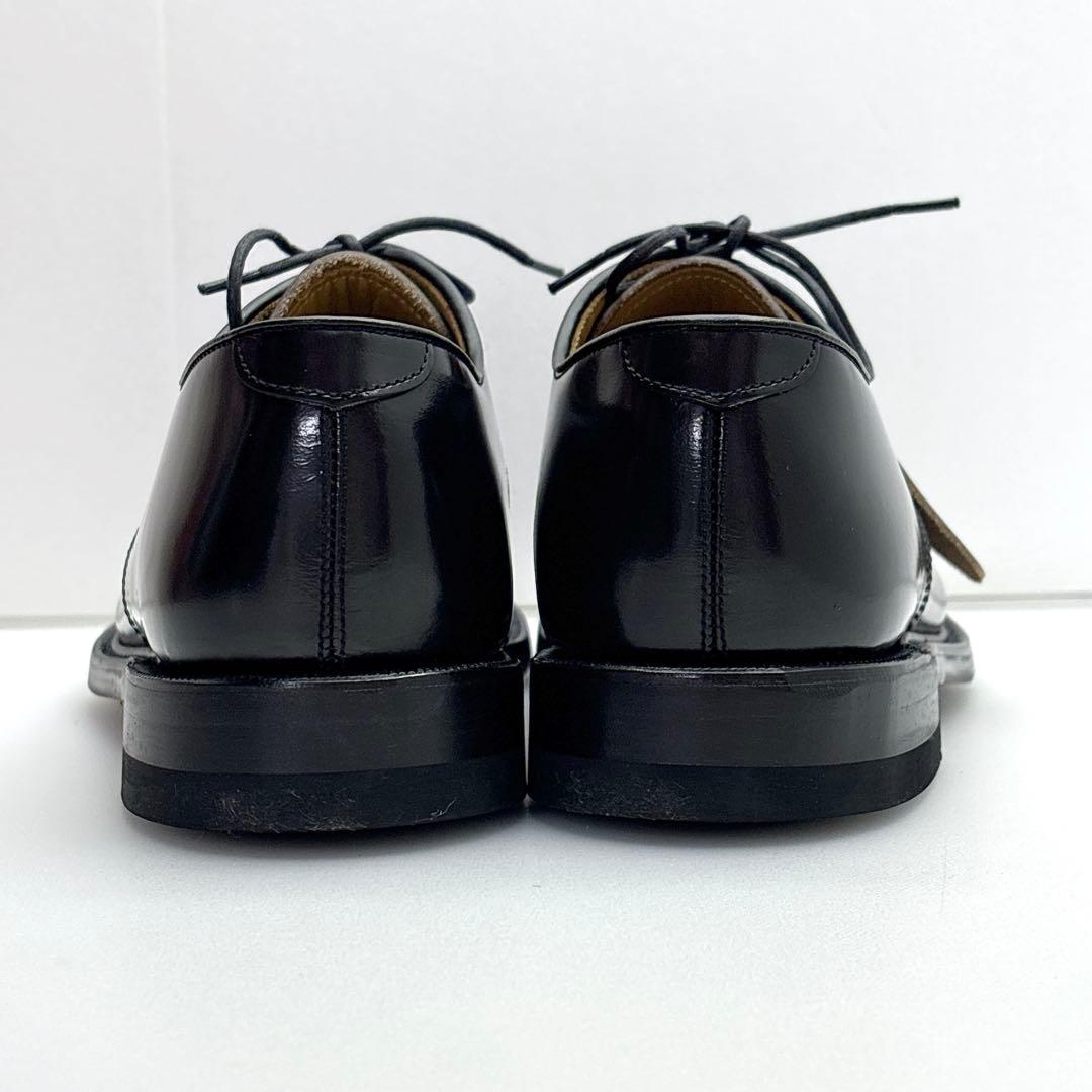 未使用　リーガル　２５０４　プレーントゥ　ガラスレザー　外羽根　25.5