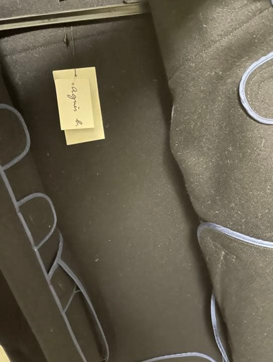 agnes b. homme アニエスベーオム ウールダッフルコート フード付き