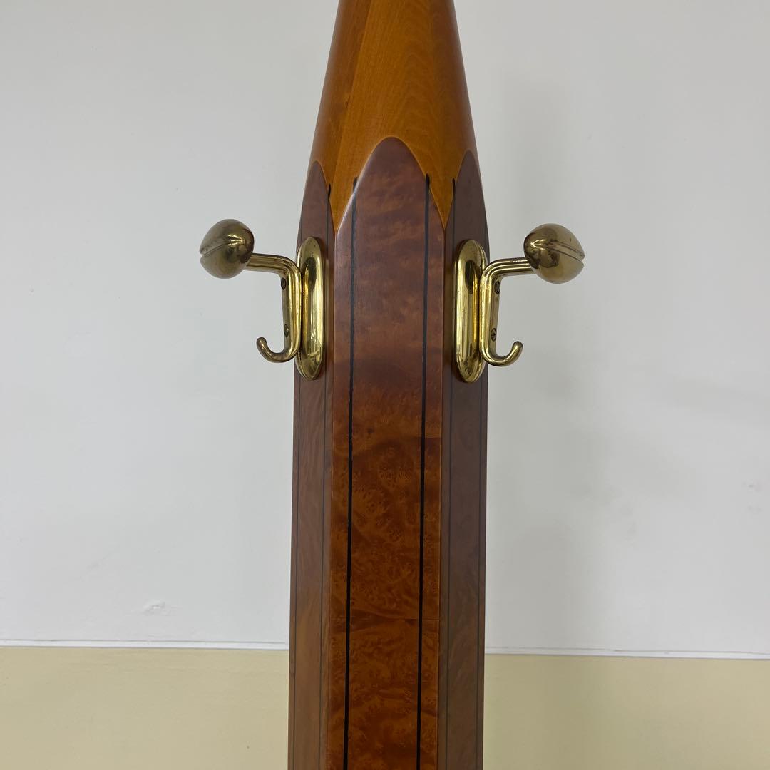 イタリア製鉛筆モチーフ￼木製大理石コートハンガーコート掛け