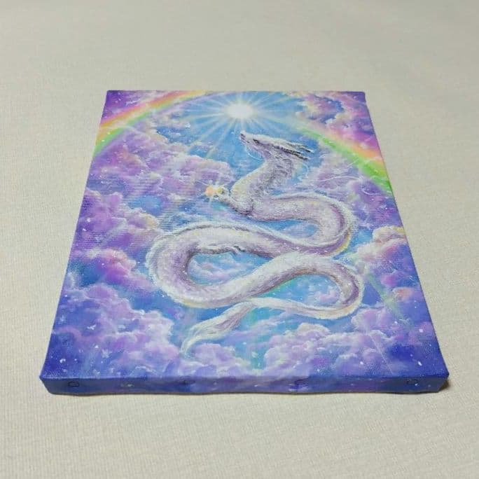 n*y様 【昇り龍】アクリル画 F3 風景画 開運絵画