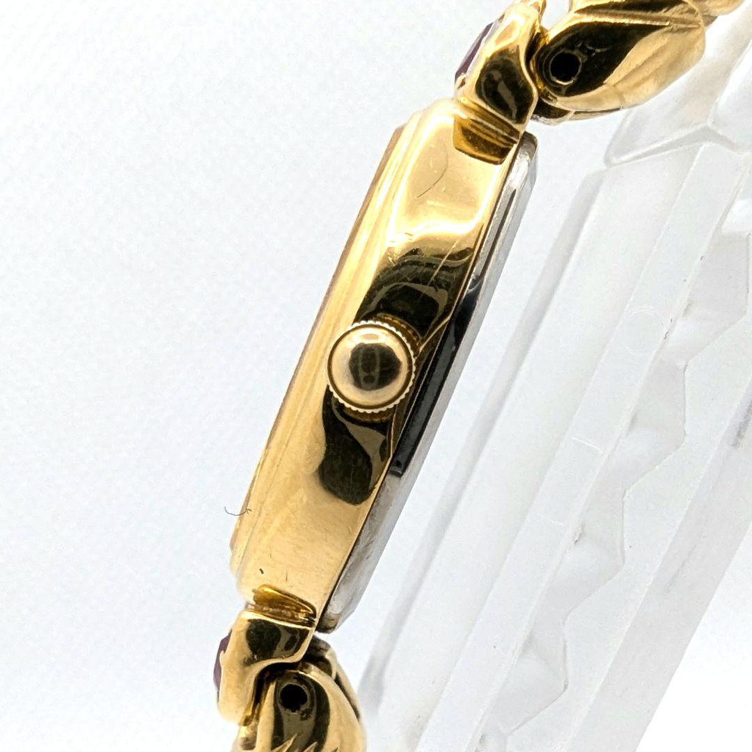 SEIKO ゴールド 色石 バングルウォッチ 腕時計 不動