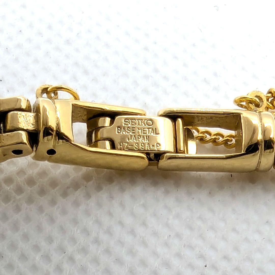 SEIKO ゴールド 色石 バングルウォッチ 腕時計 不動