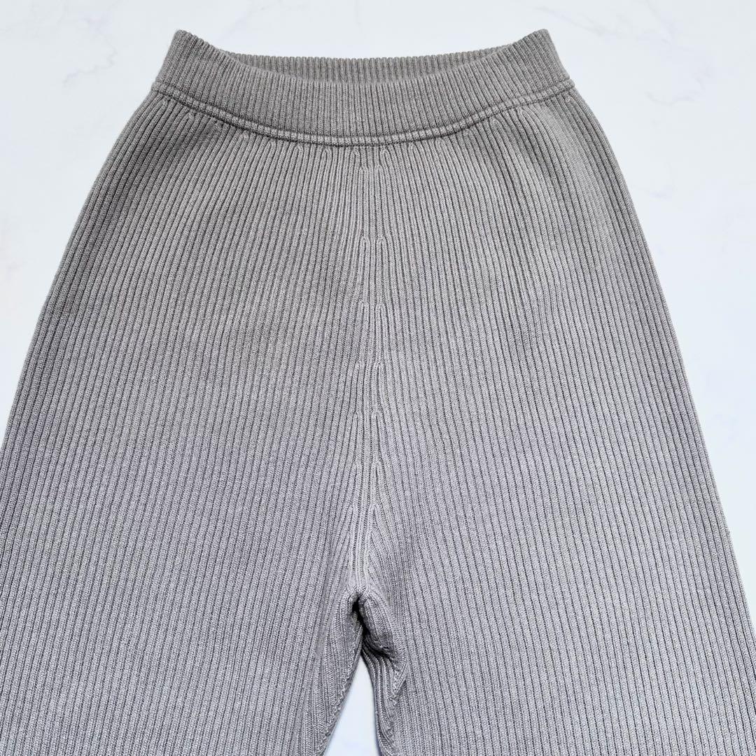 ドゥーズィエムクラス ALMARIB レギンス カシミヤ混リブニットパンツ 秋冬