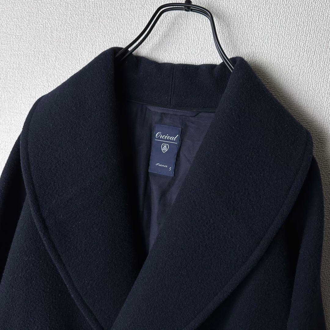 ORCIVAL ウールコート ショールカラー メルトンコート オーシバル
