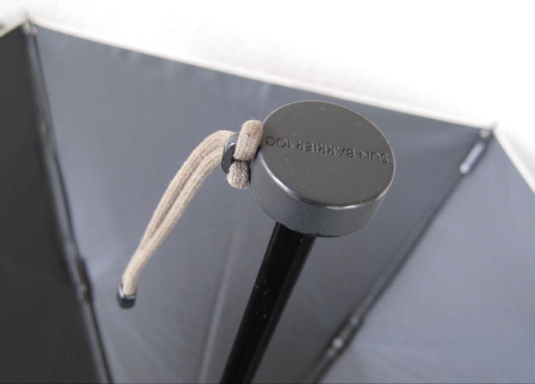 大人気 サンバリア100 コンパクト 3段折 ベージュ 無地 日傘 折りたたみ