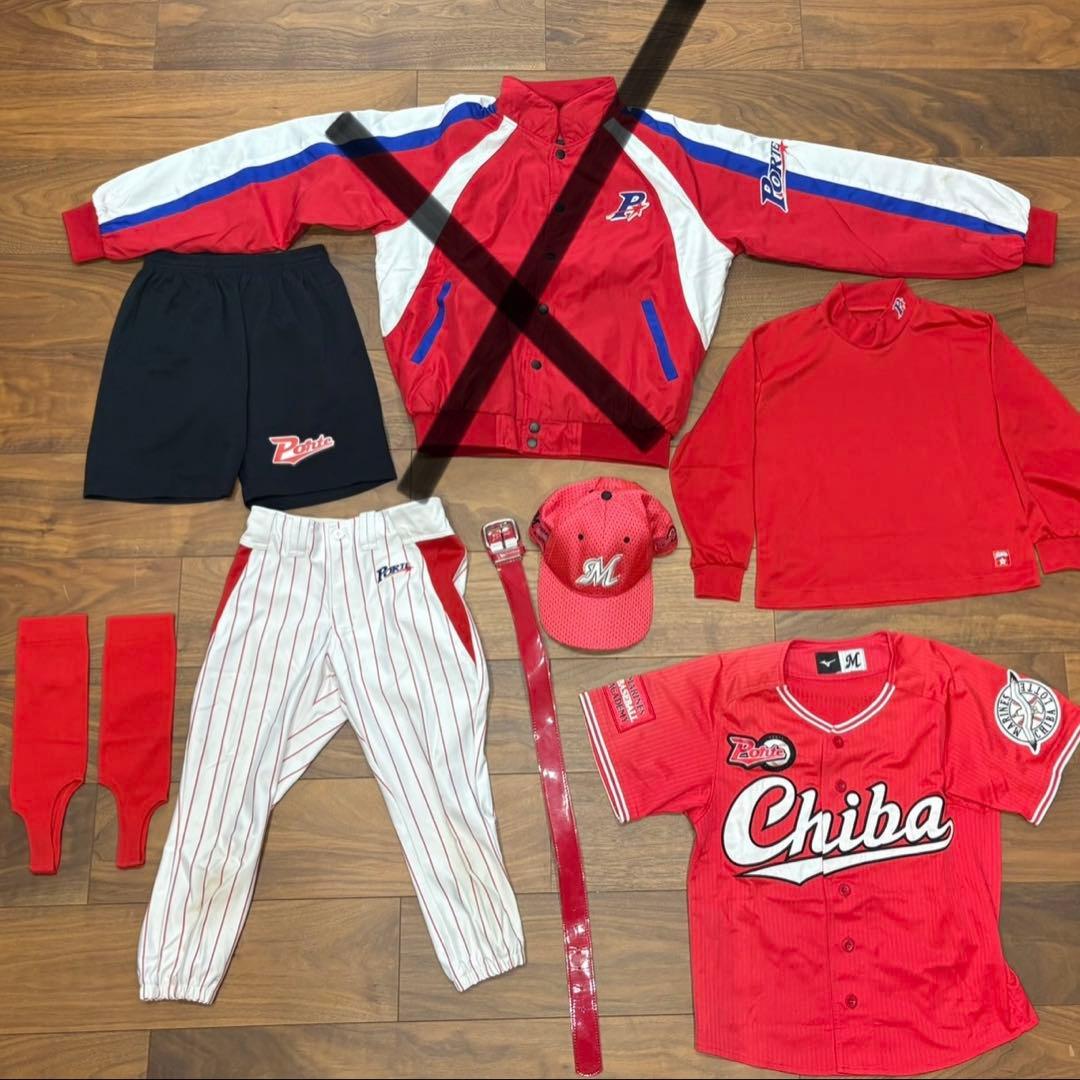 ポルテ　千葉ロッテマリーンズアカデミー　ユニフォームフルセット