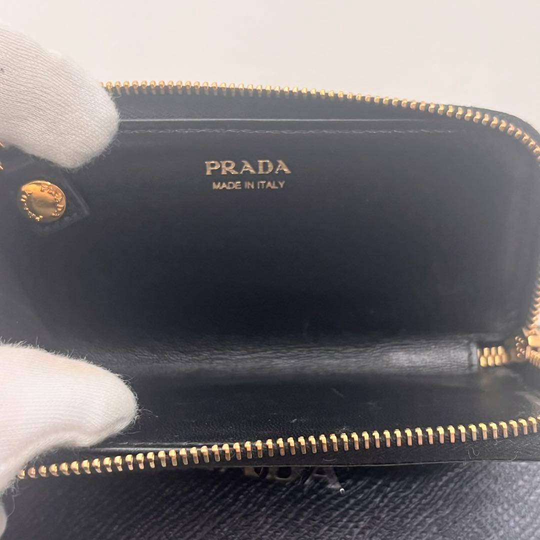 プラダ PRADA サフィアーノ キーリング付 ケース 箱付0125-⑤