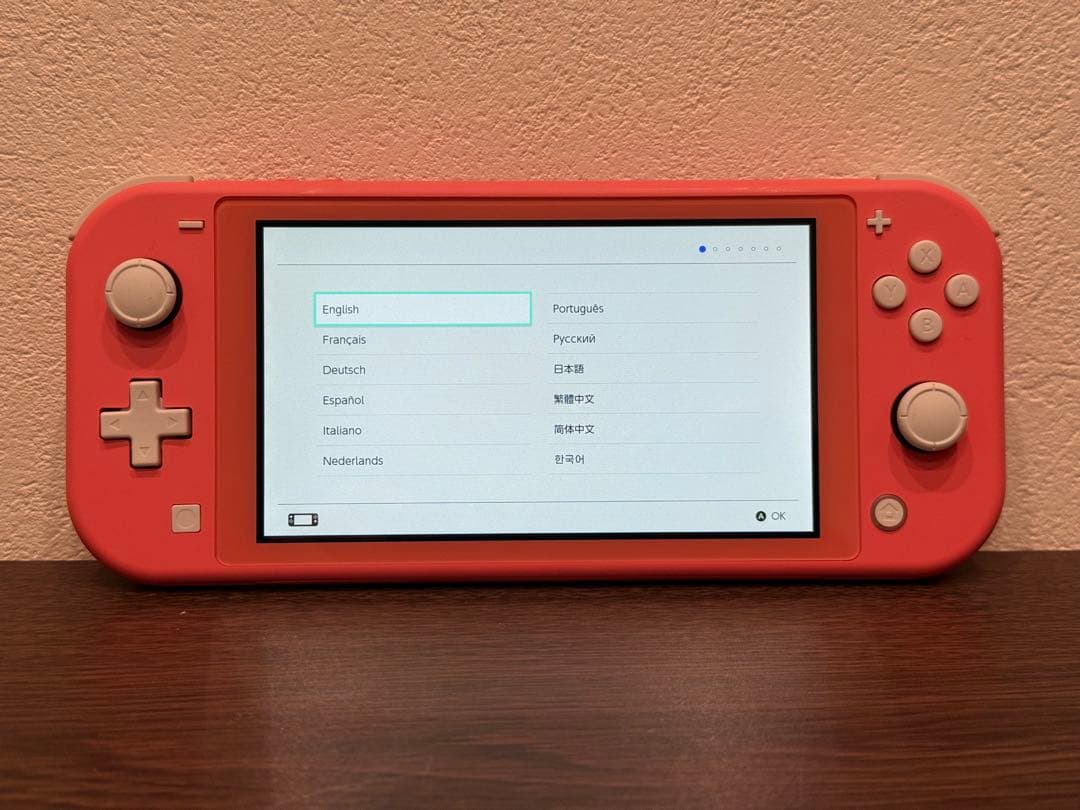 Nintendo Switch Lite コーラルピンク 純正充電器・ケース付