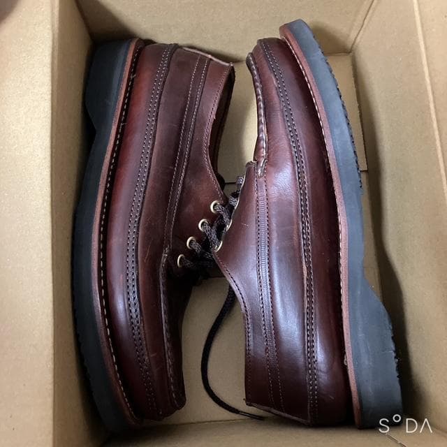 【未使用】ラッセルモカシン ブーツ S1278-27V　茶（プー139）