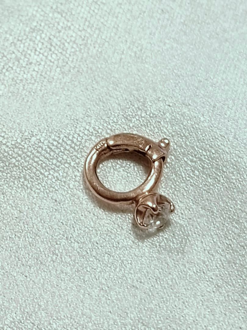 K10 K18 珊瑚　シトリン　アメジスト　ダイヤ　チャーム　3点セット