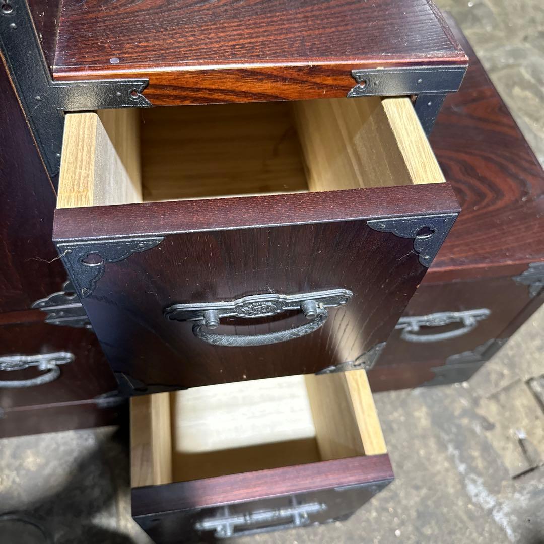 P*h様 木製階段型タンス 引き出し10個付き