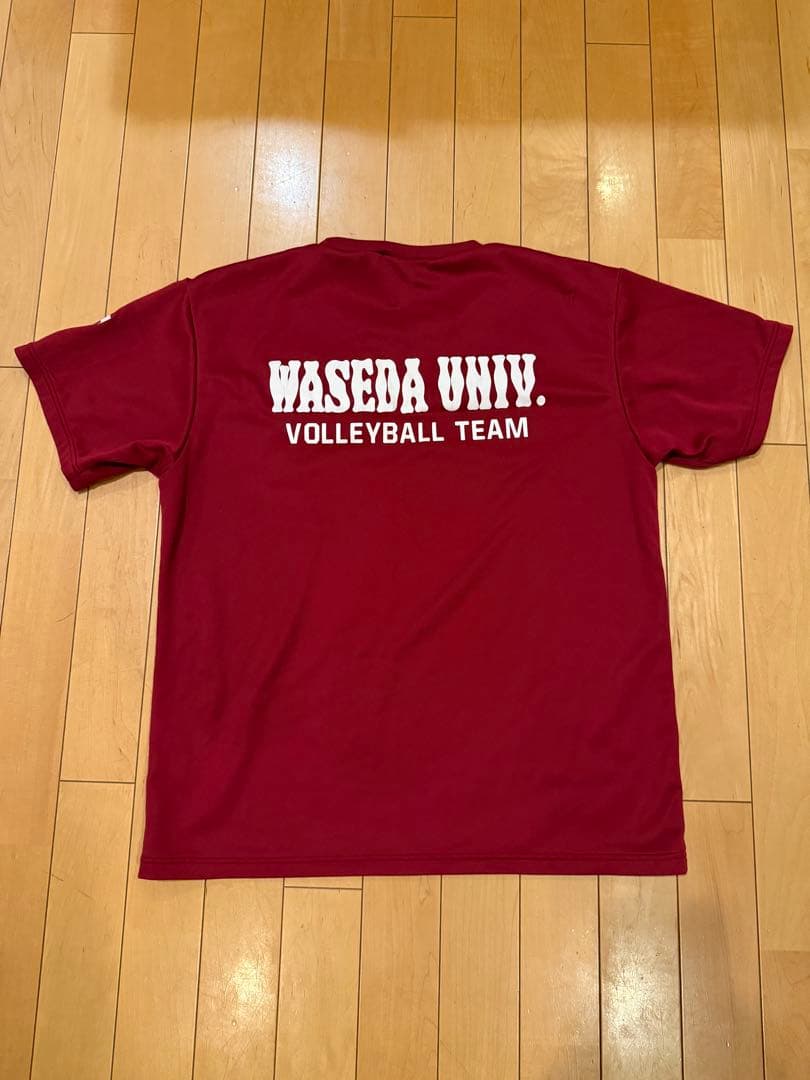 早稲田大学バレーボール　シャツ DESCENTE Oサイズ　値下げ可！